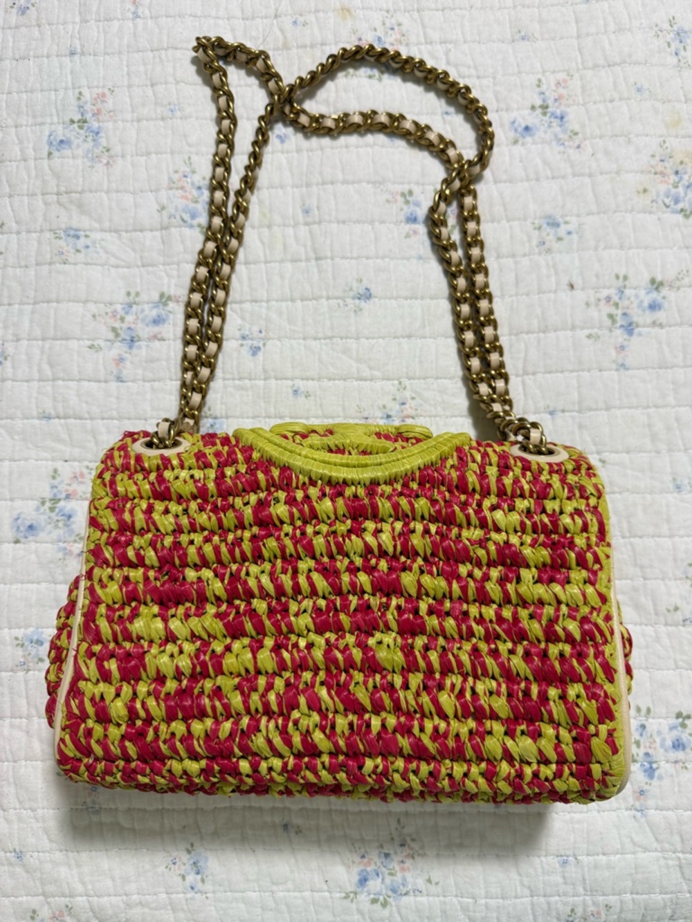 NWOT Tory Burch Small Fleming Soft Crochet Shoulder Bag Purse - Picture 4 of 8